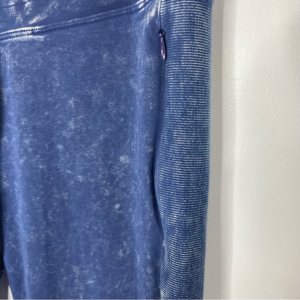 PINK Yoga Victoria's Secret Size Medium Blue Wash Out Joggers Sweatpants - Picture 5 of 9